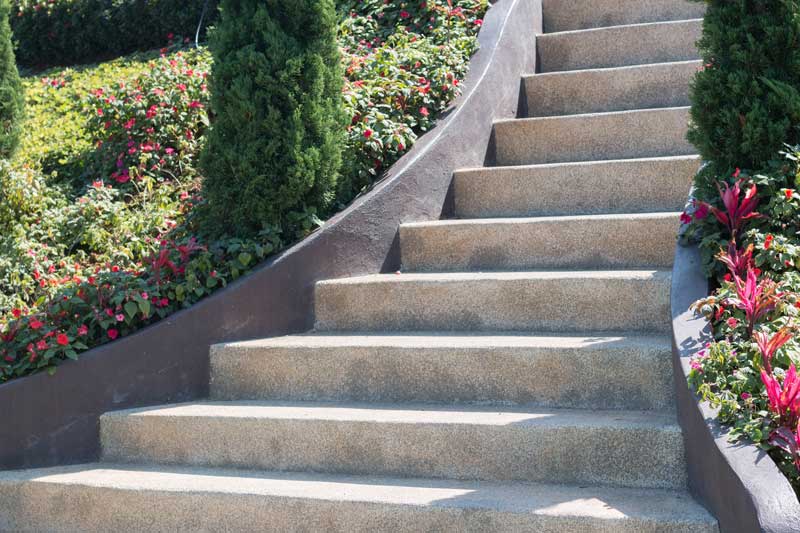 concrete steps concrete entry steps