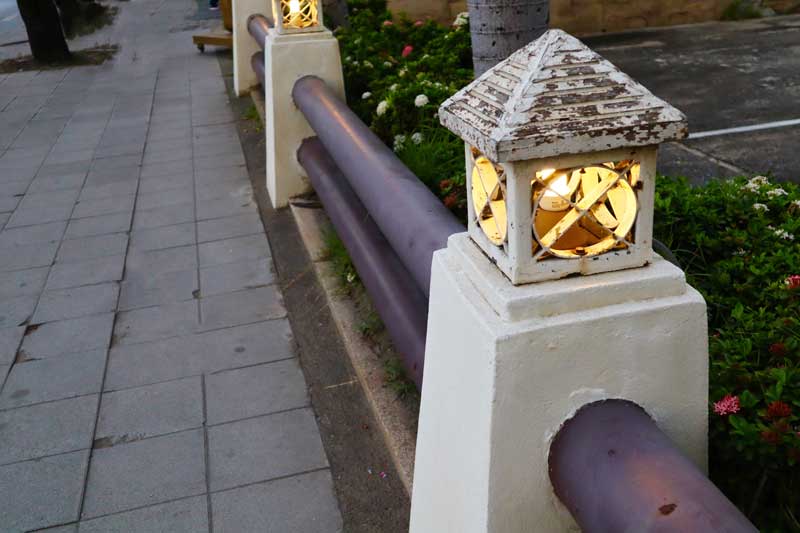 landscape lighting installation