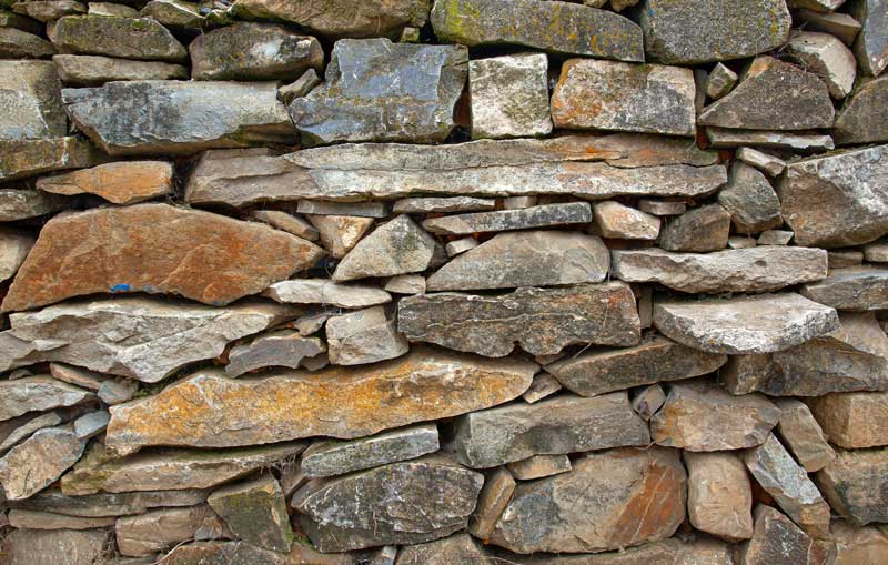 rustic stone walls