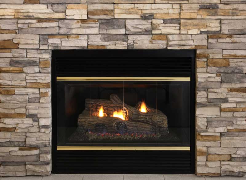 stone veneer fireplaces